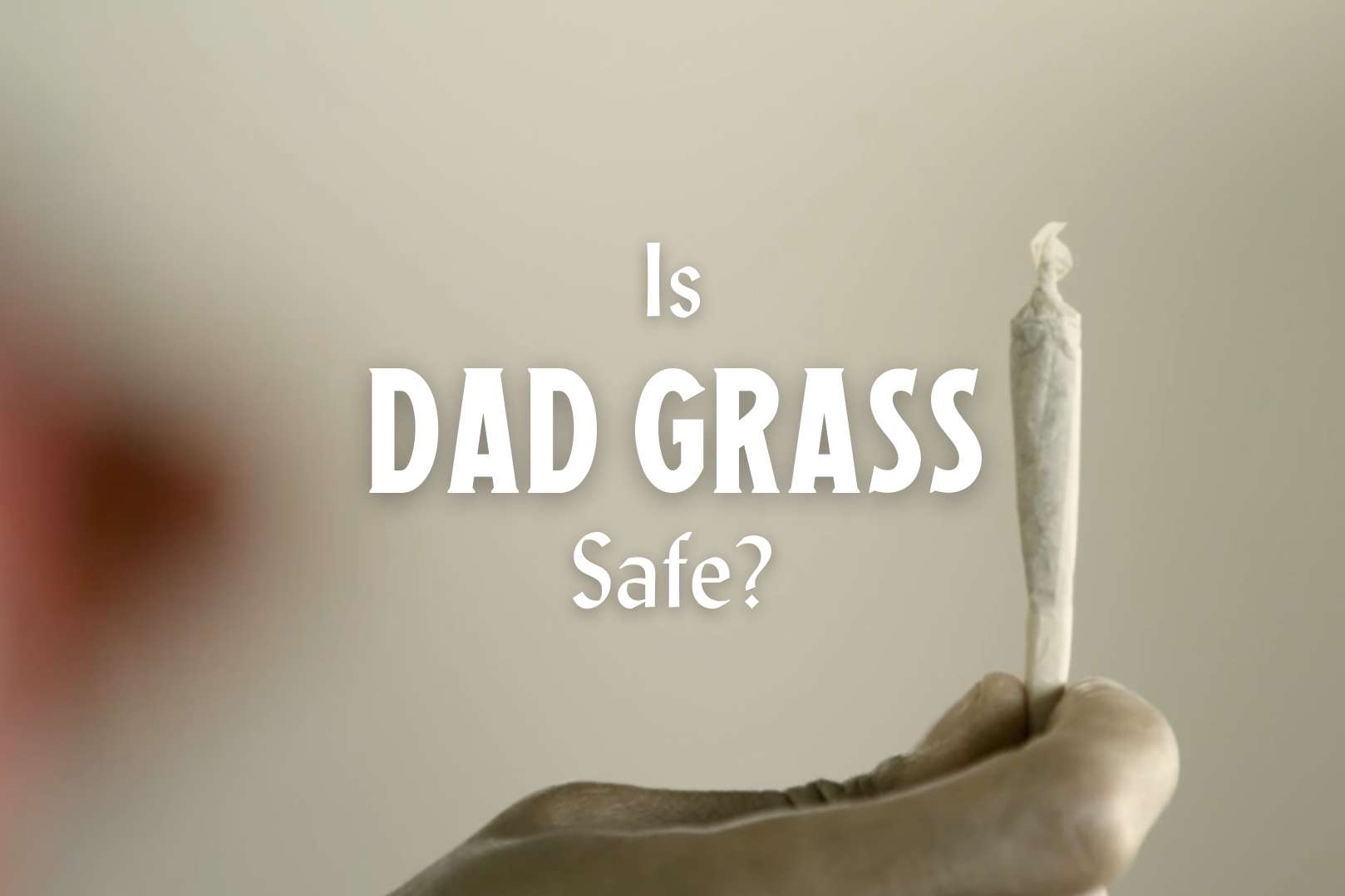 Holding white CBD Pre Rolls