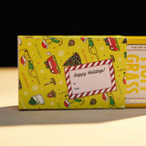 Mom Grass 5 Pack CBG Joints Coming Out From Christmas Wrapping Paper