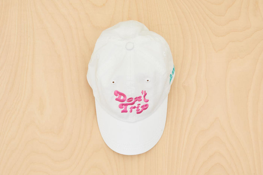 Dad Grass x Free & Easy Summer 2021 White Unisex Don't trip hat top view