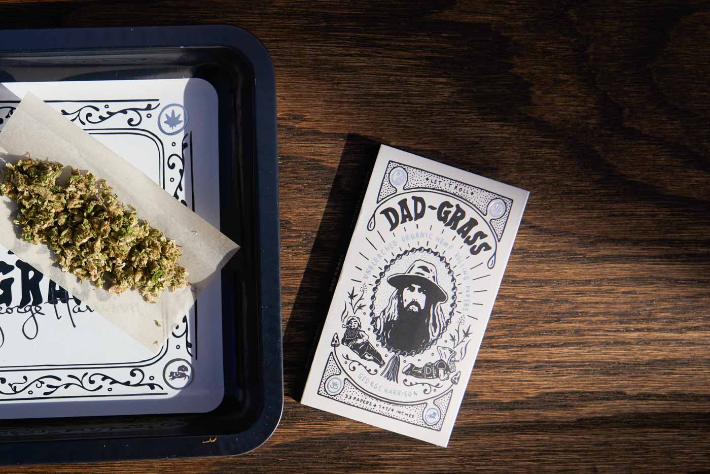 Dad Grass x George Harrison Weed Rolling Paper - 33 Papers 1+1/4 Inches
