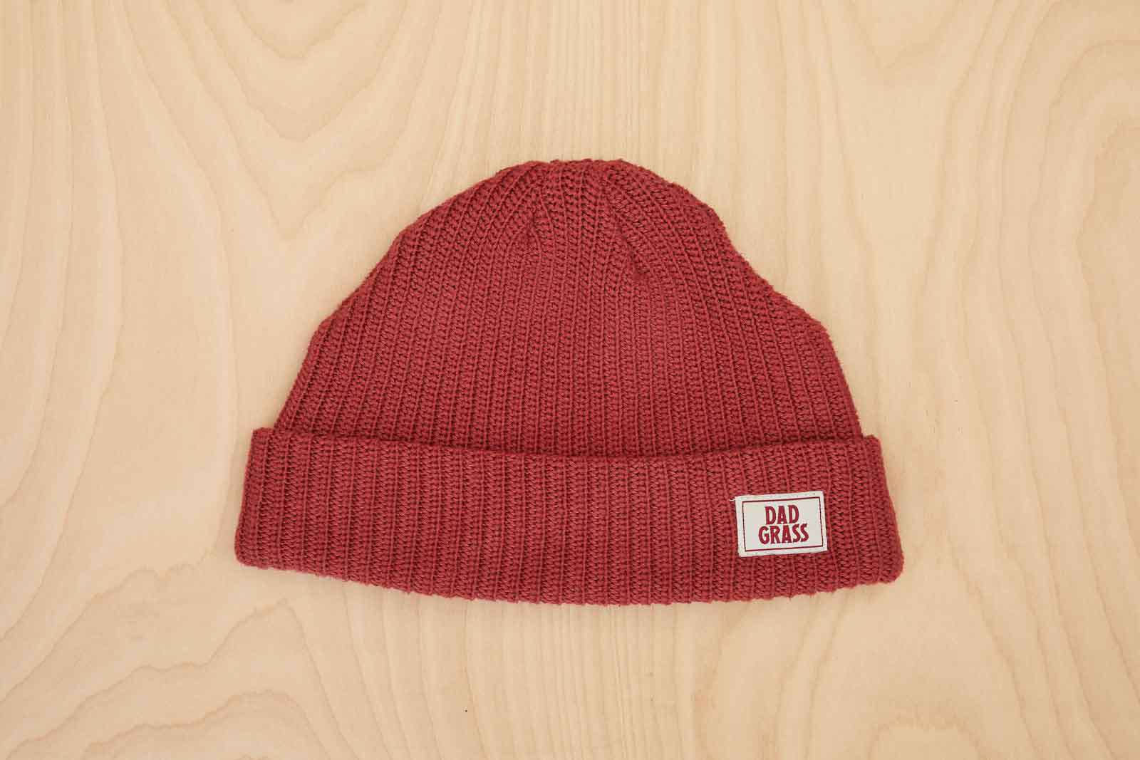 Dad Grass Red Beanie Knit Cap Merch