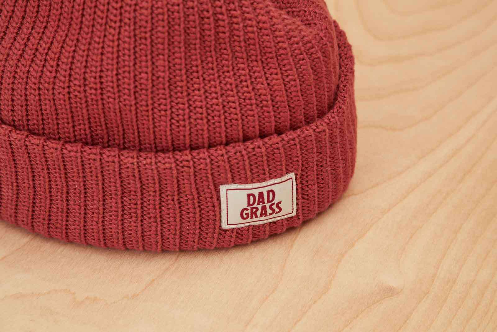 Dad Grass Red Beanie Knit Cap Merch