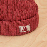 Dad Grass Red Beanie Knit Cap Merch