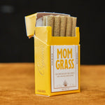 10 CBG Hemp Pre rolls in a Yellow Mom Grass pack
