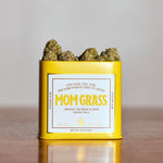 CBG Hemp Flower Coming Out From A Yellow Tin