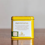 Mom Grass CBG Hemp Flower In A Yellow Tin Back View