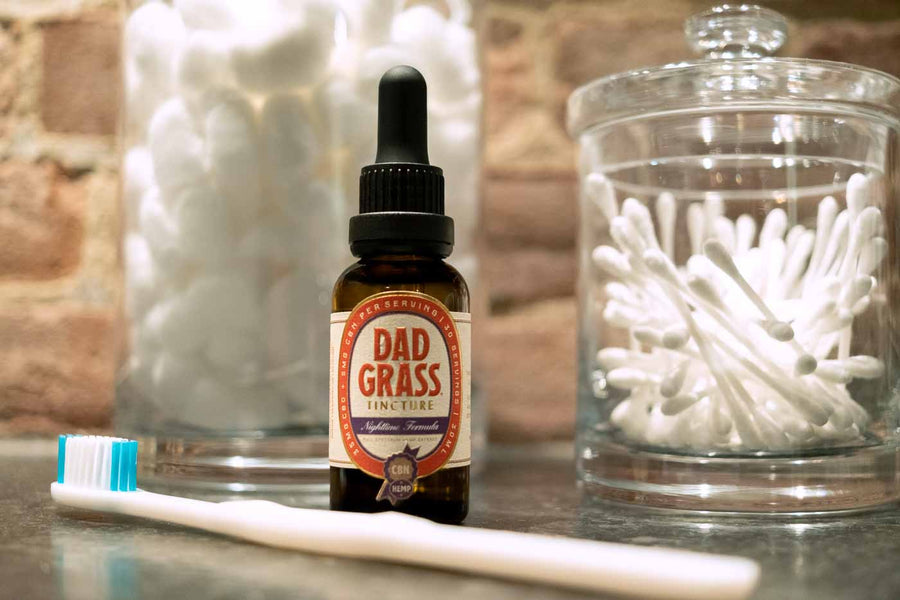 Dad Grass CBN Tincture For Sleep With Bed Routine