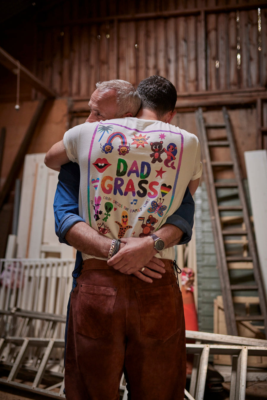 Couple Celebrate Pride 2022 Wirh Dad Grass Daddy Chill Tshirt