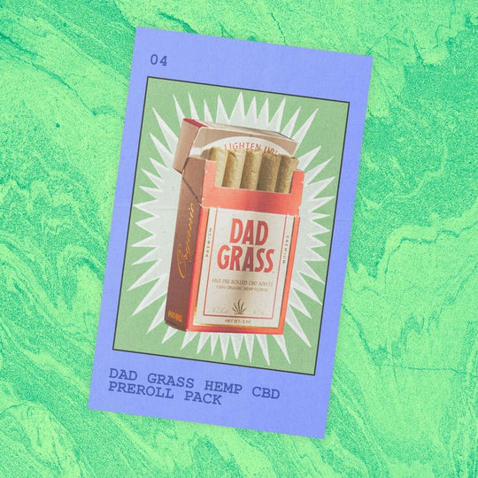 Postcard of Dad Grass Five Pack CBD Joints