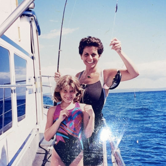 Suzanne Shpall & Mama Sherry In Hawaii, Circa 1993
