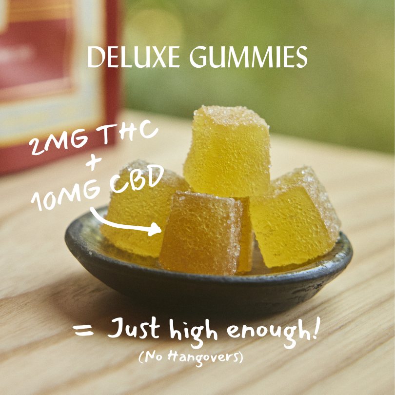 THC gummies with 2mg THC + 10 mg CBD