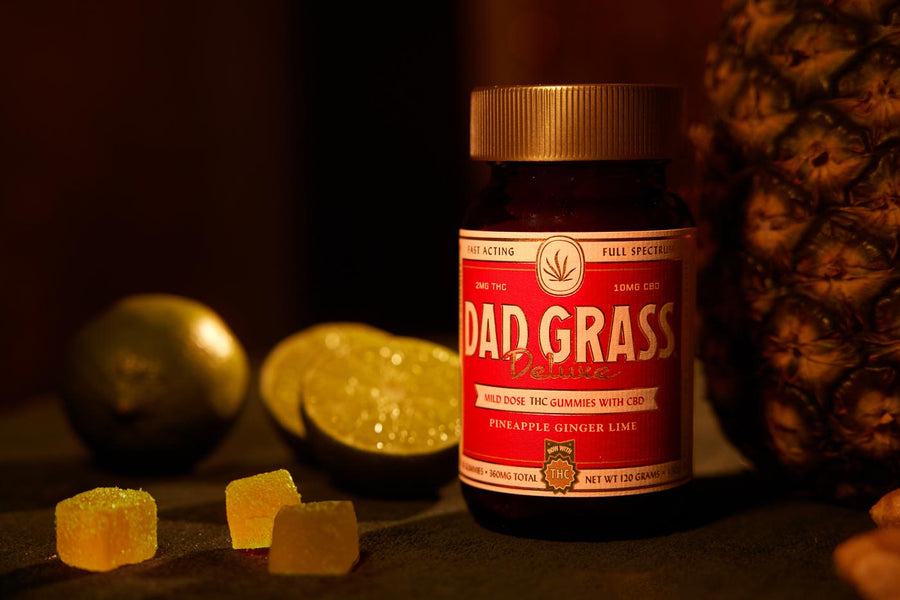 Classic Formula CBD Gummies For Stress, Anxiety & Pain with THC Dad Grass