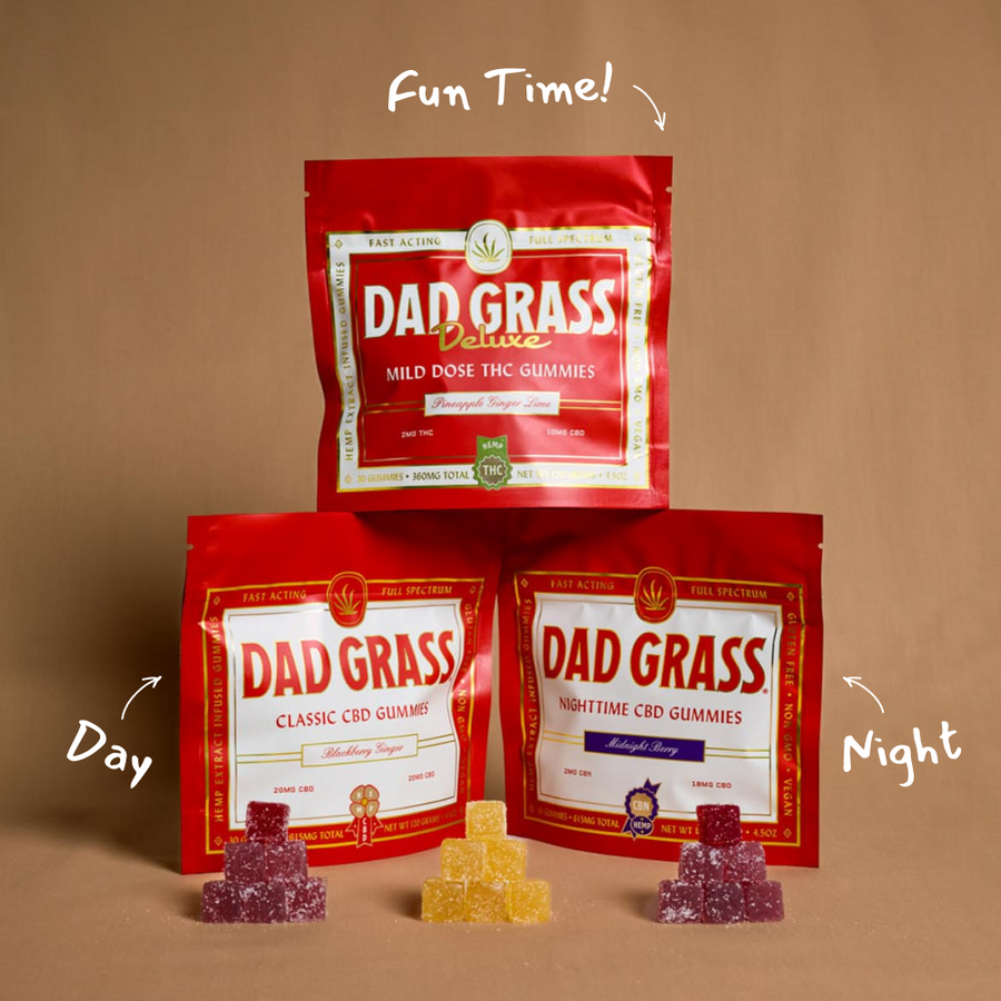 Dad Grass Gummies Deluxe Trio