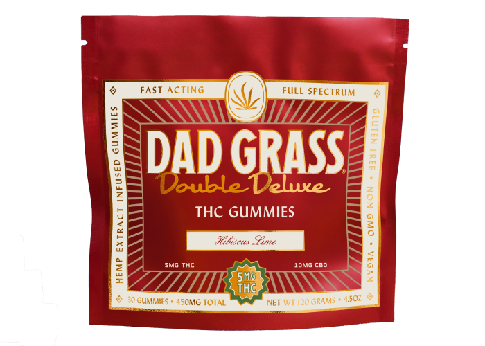 Dad Grass Double Deluxe THC + CBD Gummies