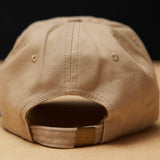 Dad Grass Rabbi Rollie Dark Beige Dad Hat Back View