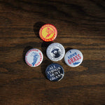 5-pack of 1¾” Dad Grass x George Harrison Buttons - Get George's Favourite Accessories 