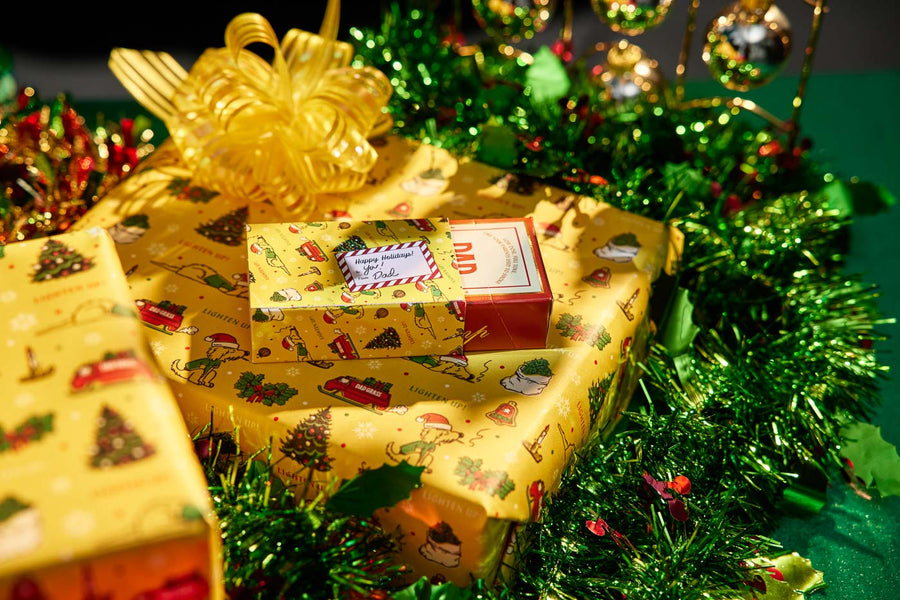 Christmas Gift Wrap 5 Pack CBD & CBG Joints
