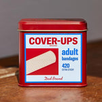 Dad Grass CBD Hemp Flower In A Red Tin With Cover Up Pack Close Up