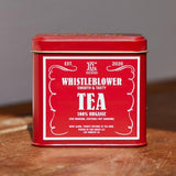 Dad Grass CBD Hemp Flower In A Red Tin With Whistleblower Stash Packs Close Up