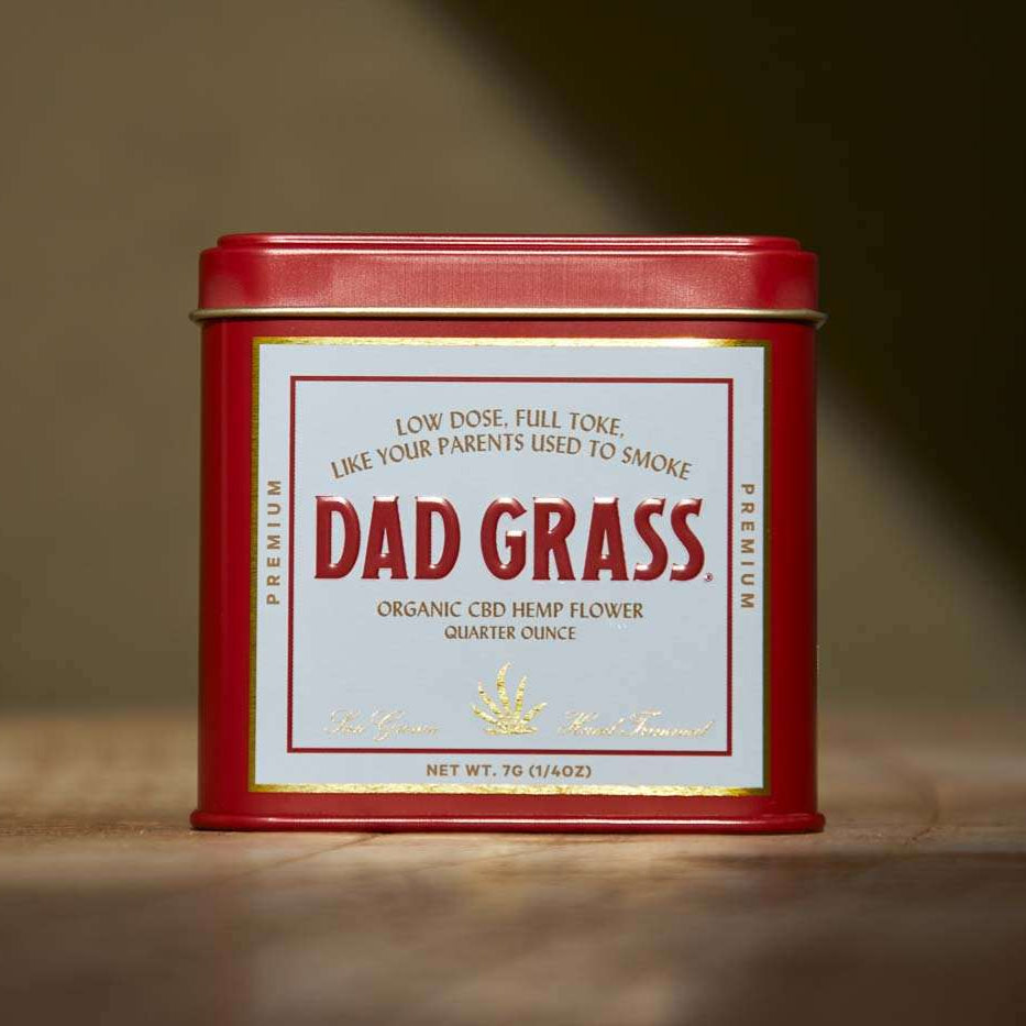 Tin of quarter ounce cbd hemp flower