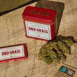 Dad Grass CBD Hemp Flower With Nugs and Rolling Paper On The Table
