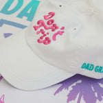 Dad Grass x Free & Easy Summer 2021 White Unisex Don't trip hat close view