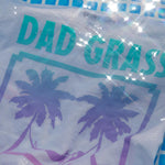 Dad Grass x Free & Easy Summer 2021 White Unisex Tee Shirt back view in the pool