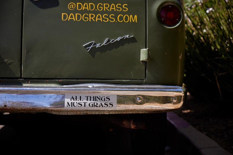 Dad Grass x George Harrison All Things Must Grass Bumper Sticker