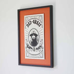 George Harrison Poster - Black And Silver Metallic Ink On Premium French Paper.