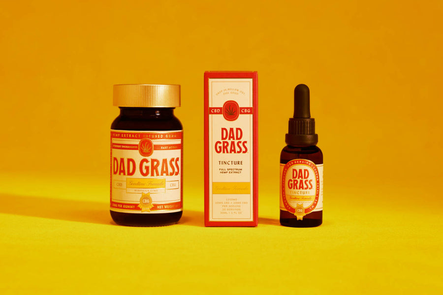 Dad Grass Goodtime Formula Bundle - CBD + CBG Tincture with CBD + CBG Gummies