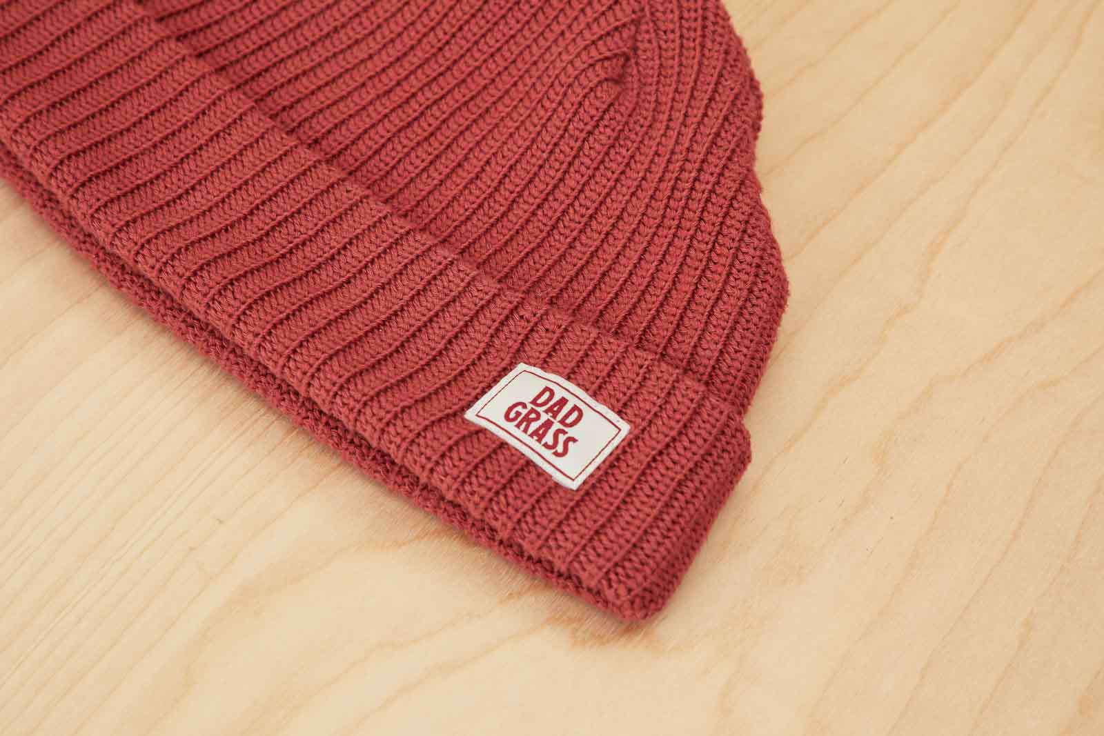 Dad Grass Red Beanie Knit Cap Merch