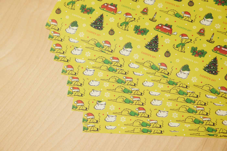 Dad Grass Christmas 2021 Gift Wrapping Paper