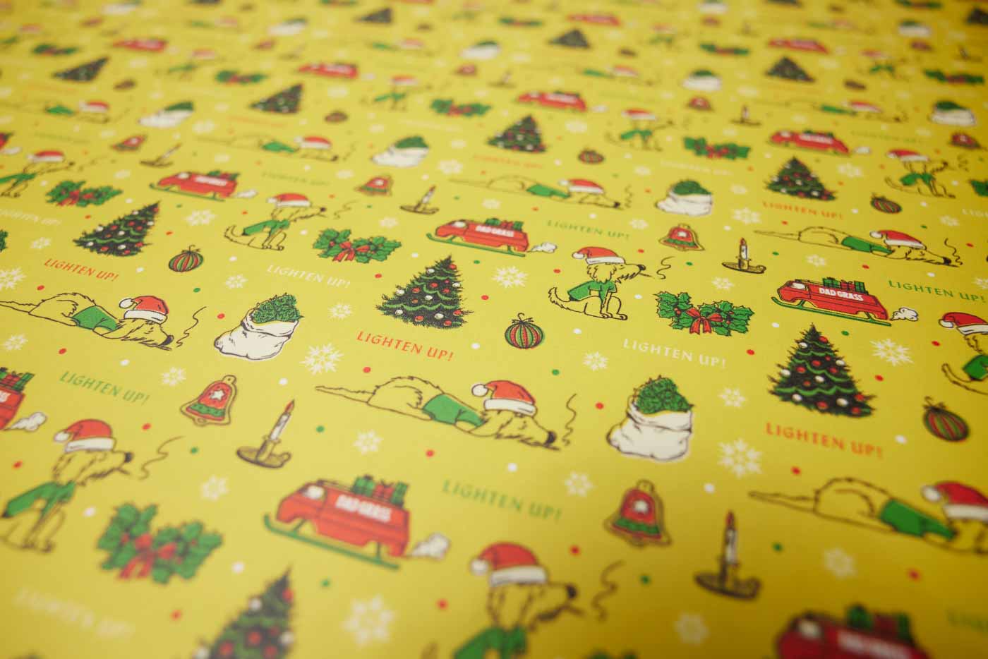 Dad Grass Christmas 2024 Gift Wrapped Up In Christmas Gift Paper