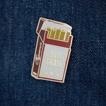 Dad Grass Pack Pin on denim