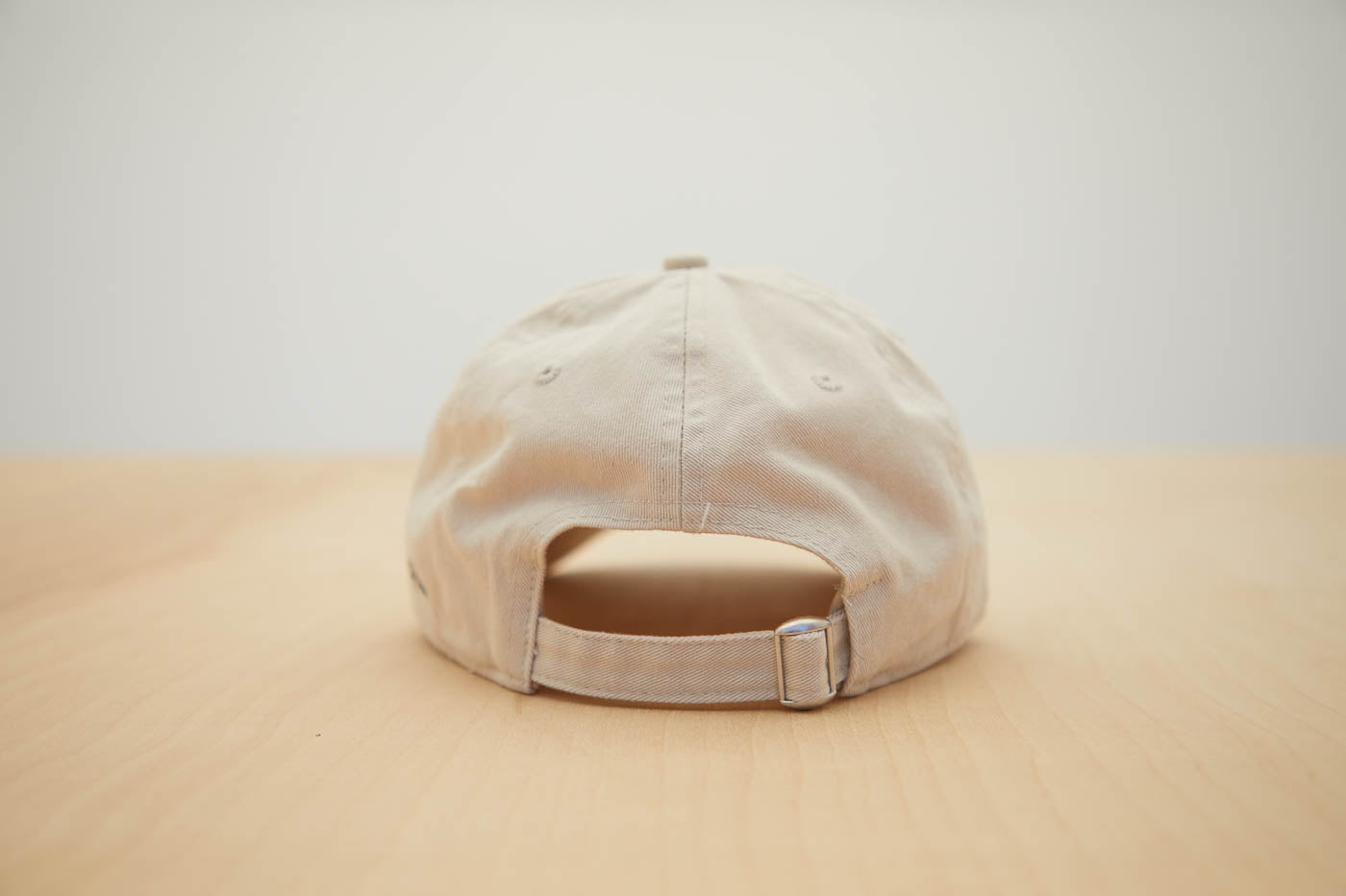 Dad Grass Cream White Dad Hat With Rollie Dog Back View