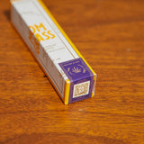 Mom Grass hemp CBG prerolls box with focus on QR code that provides batch information