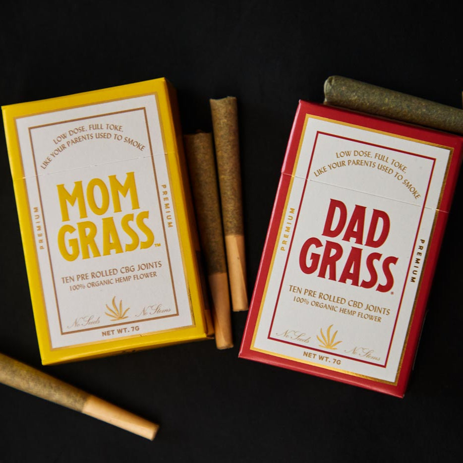 Dad Grass CBD joints + Mom Grass CBG joints