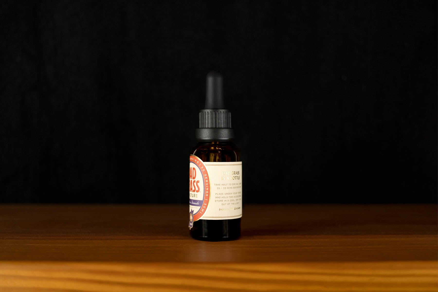 Dad Grass Nighttime Formula CBN Tincture Bottle Back View