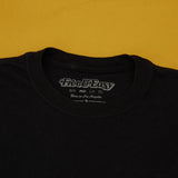 Unisex Black LS Tee With Free & Easy Printed On Collar