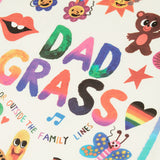 Dad Grass Pride Sticker Printed On Cotton Tee